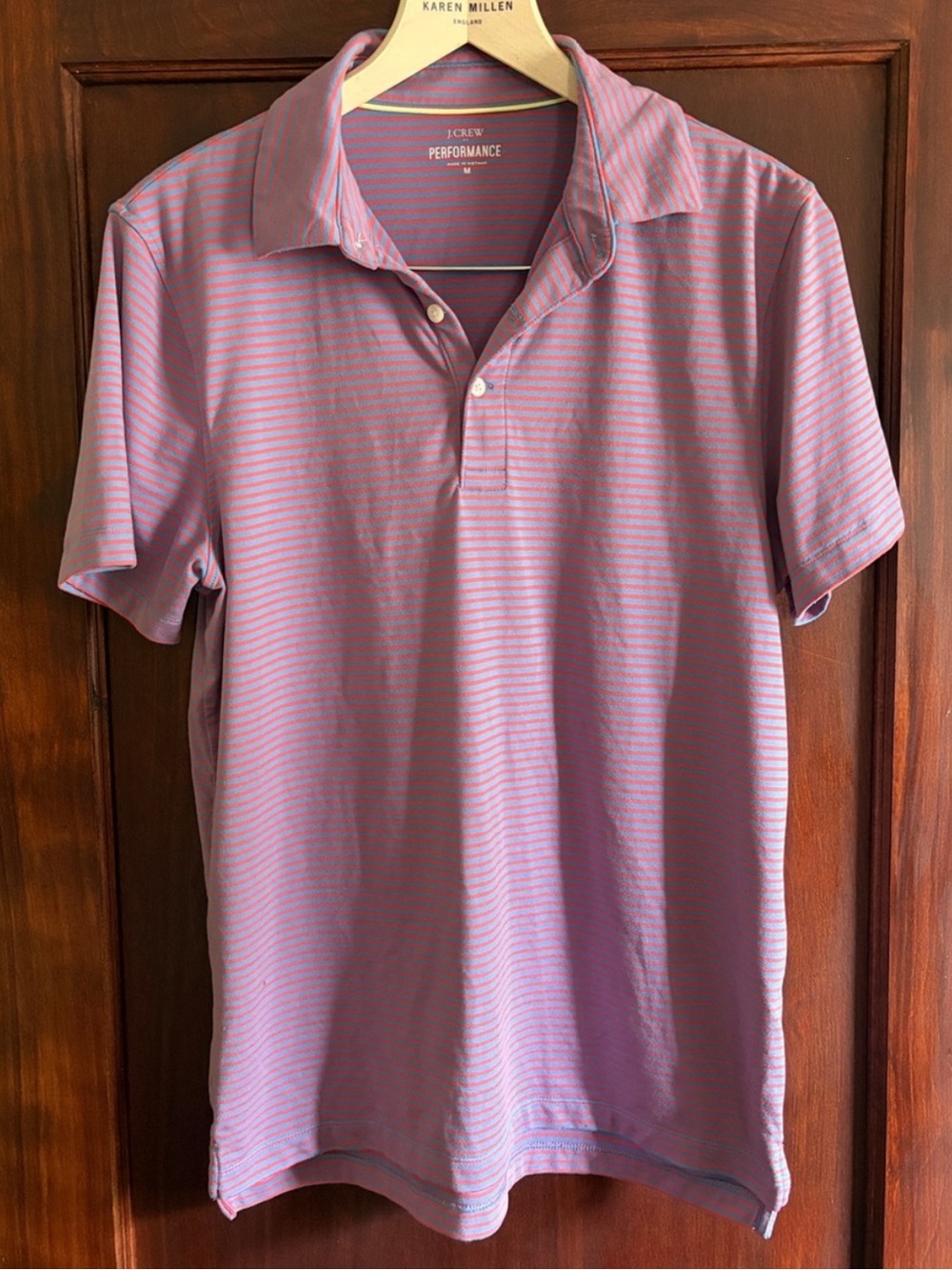J Crew Medium Striped Red and Light Blue Tee